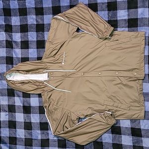 Champion. Lined-Windbreaker. Snap-button- up.  Men's size Large